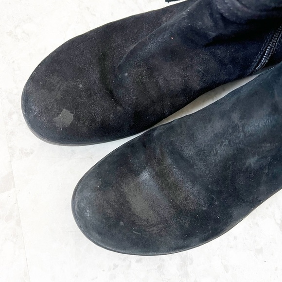 Dansko Evelyn Ankle Booties 38 / 7.5-8 Black Leather Wedge Boots Rustic Comfort - Picture 4 of 7